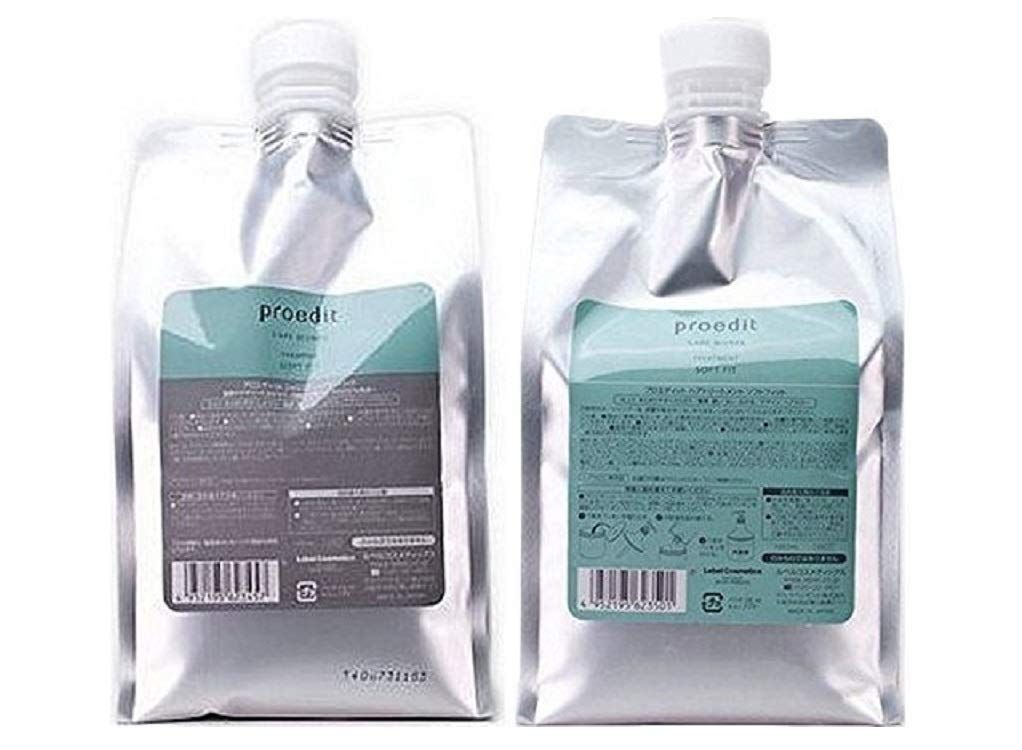 ルベル プロエディット シャンプー ソフトフィット 1000mL 詰め替え - トリートメント 1000mL セット