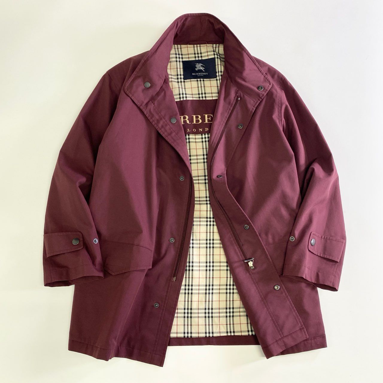 バーバリーロンドン 24j31 BURBERRY LONDON バーバリーロンドン 裏地ロゴ入り ノバ