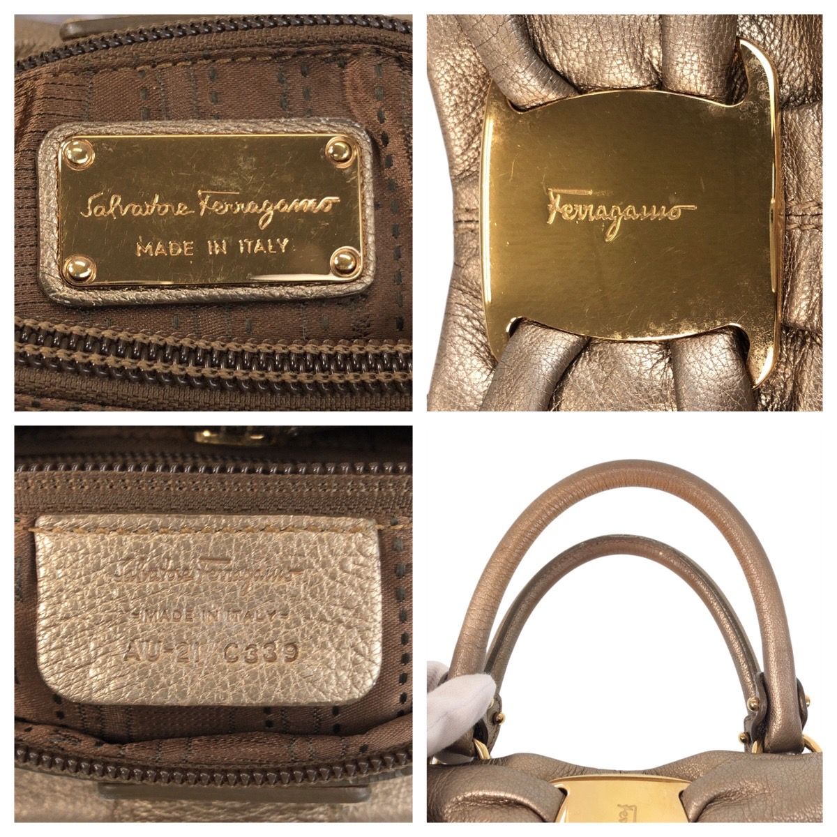 Salvatore Ferragamo サルヴァトーレフェラガモ ヴァラリボン AU-21  