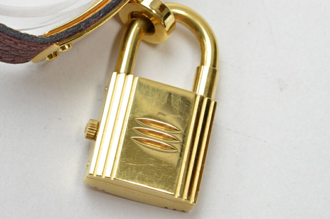 エルメス HERMES ケリーウォッチ ワインレッド クオーツ GP / 革
