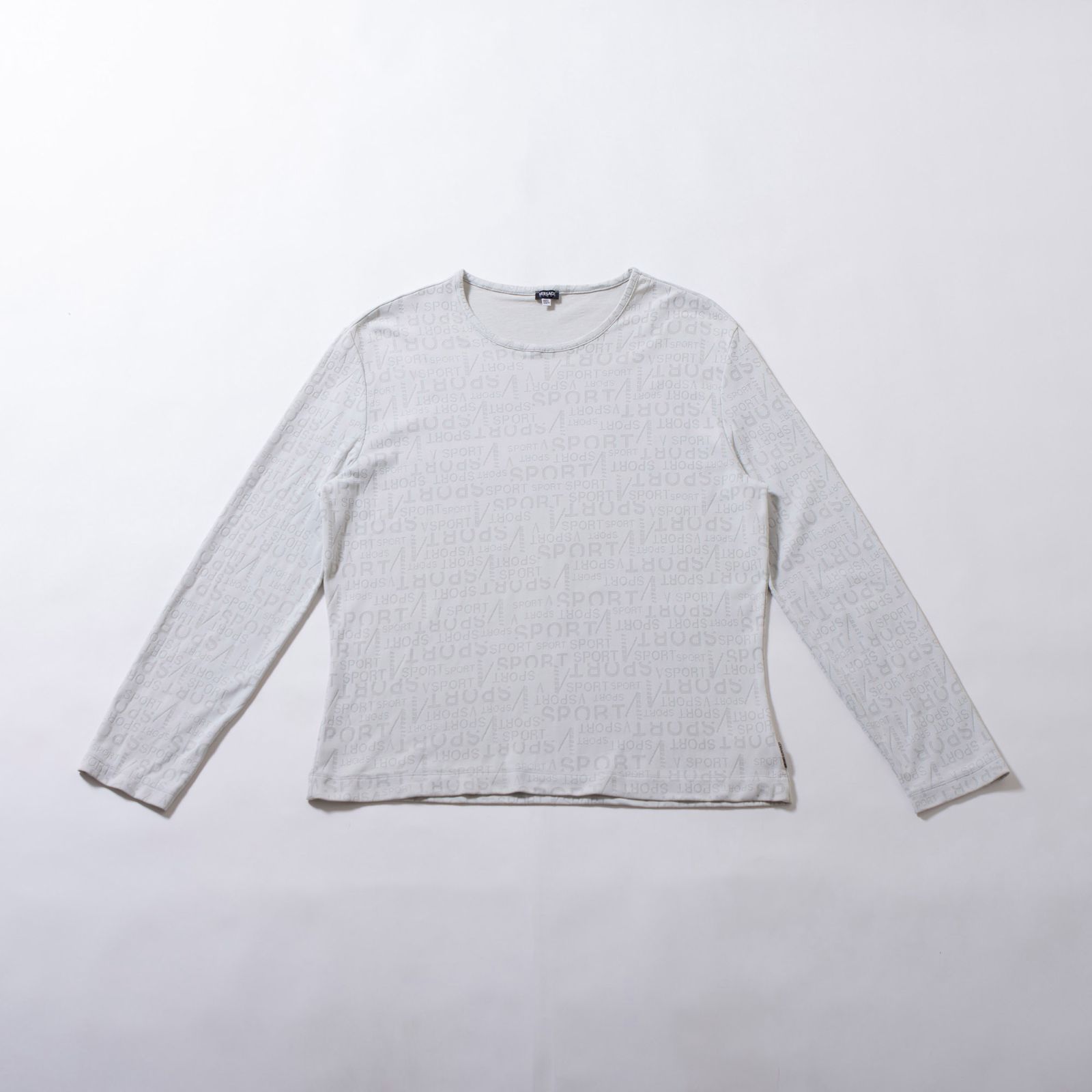 ヴェルサーチ VERSACE SPORT ロングスリーブ Tシャツ ライトグレー 