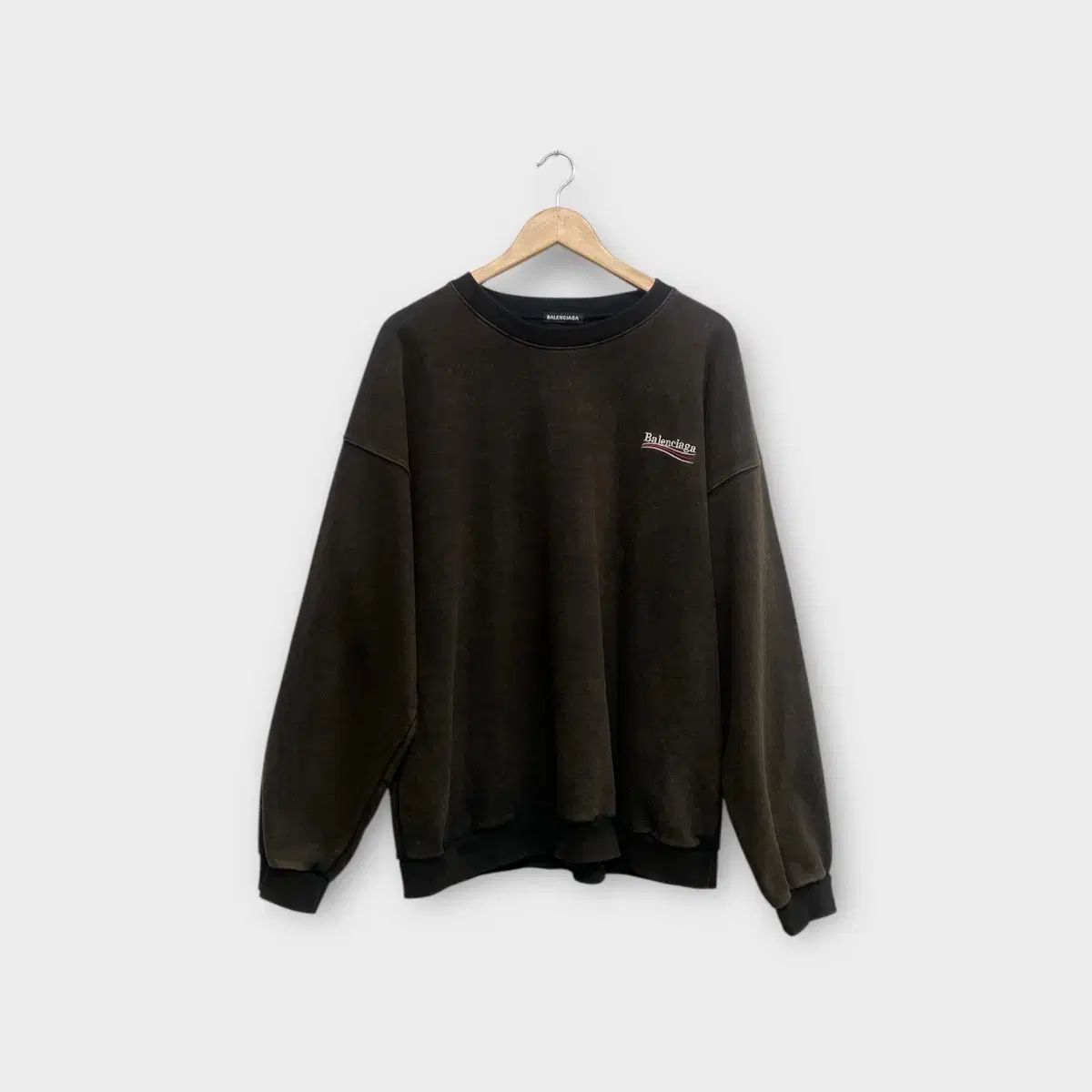 BALENCIAGA バレンシアガ ウェーブロゴ トレーナー XL