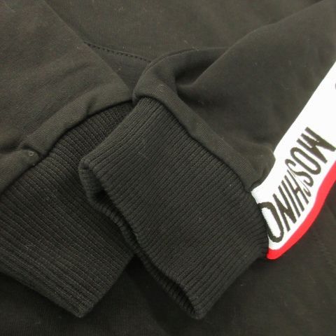 モスキーノ MOSCHINO UNDERWEAR プルパーカー スウェット 長袖 ロゴ 小さいサイズ XS 黒 ブラック /AO16 ■GY09 レディース モスキーノ MOSCHINO UNDERWEAR プルパーカー スウェット 長袖