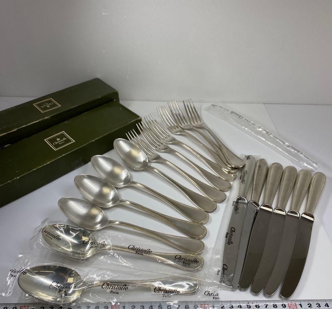 クリストフルディナーセット スプーン フォーク ナイフ 18点セット1619g
