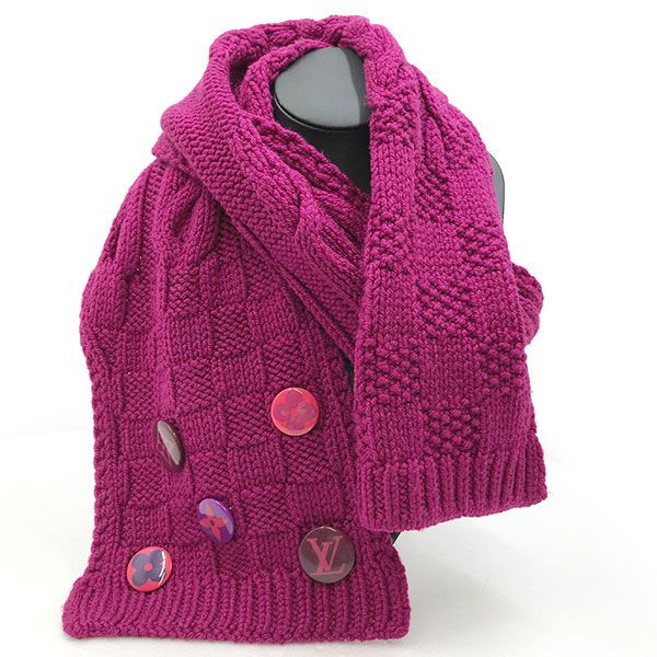 海外通販サイト ブランド 美品♡LOUIS VUITTON ピンク ストール 小物