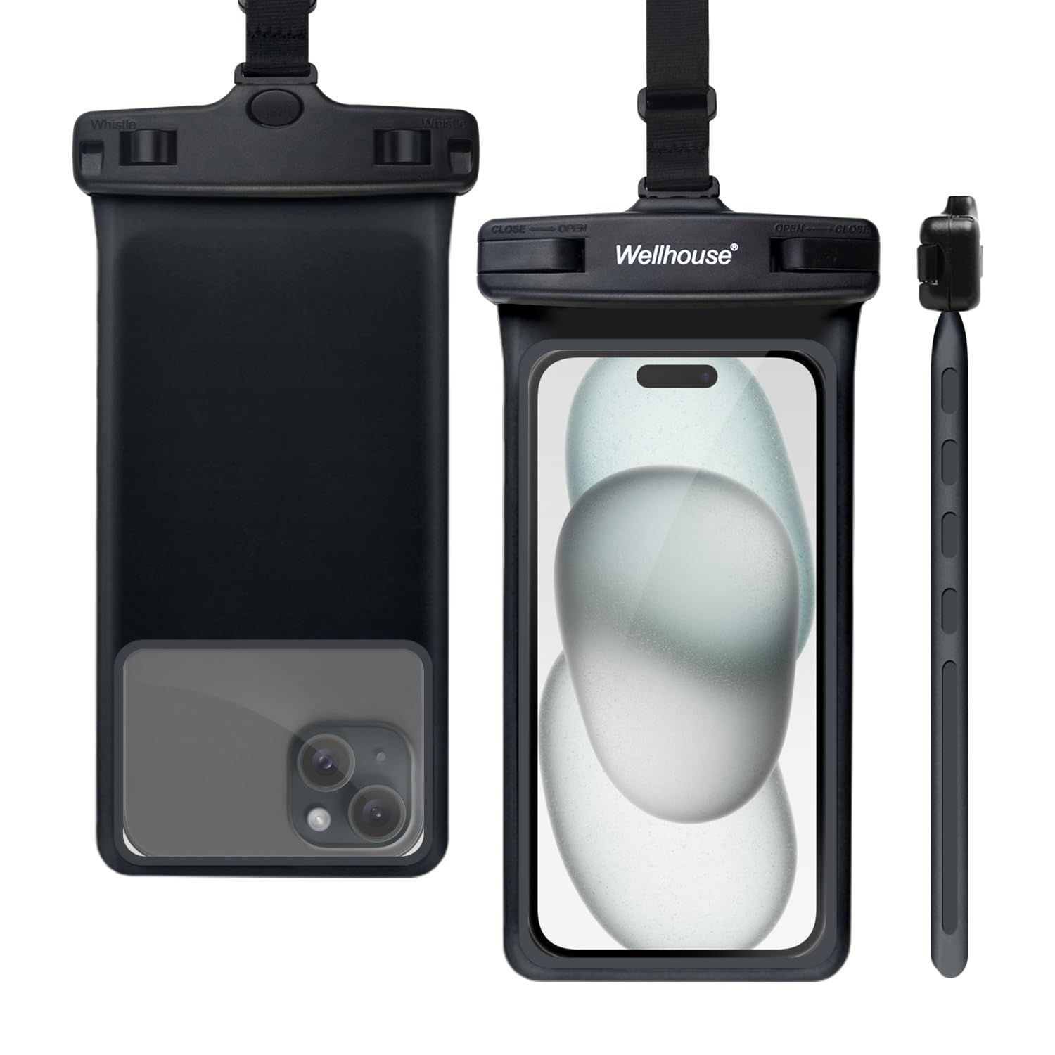 ユニバーサル スマホ お風呂 防水ケースすとらっぷ 首かけ ip8x 完全防水 水中ショットダイビングビーチ携帯 スマホ 防水袋 3D シームレス HD TPU防水防塵センシティブタッチ スマホ防水ケース