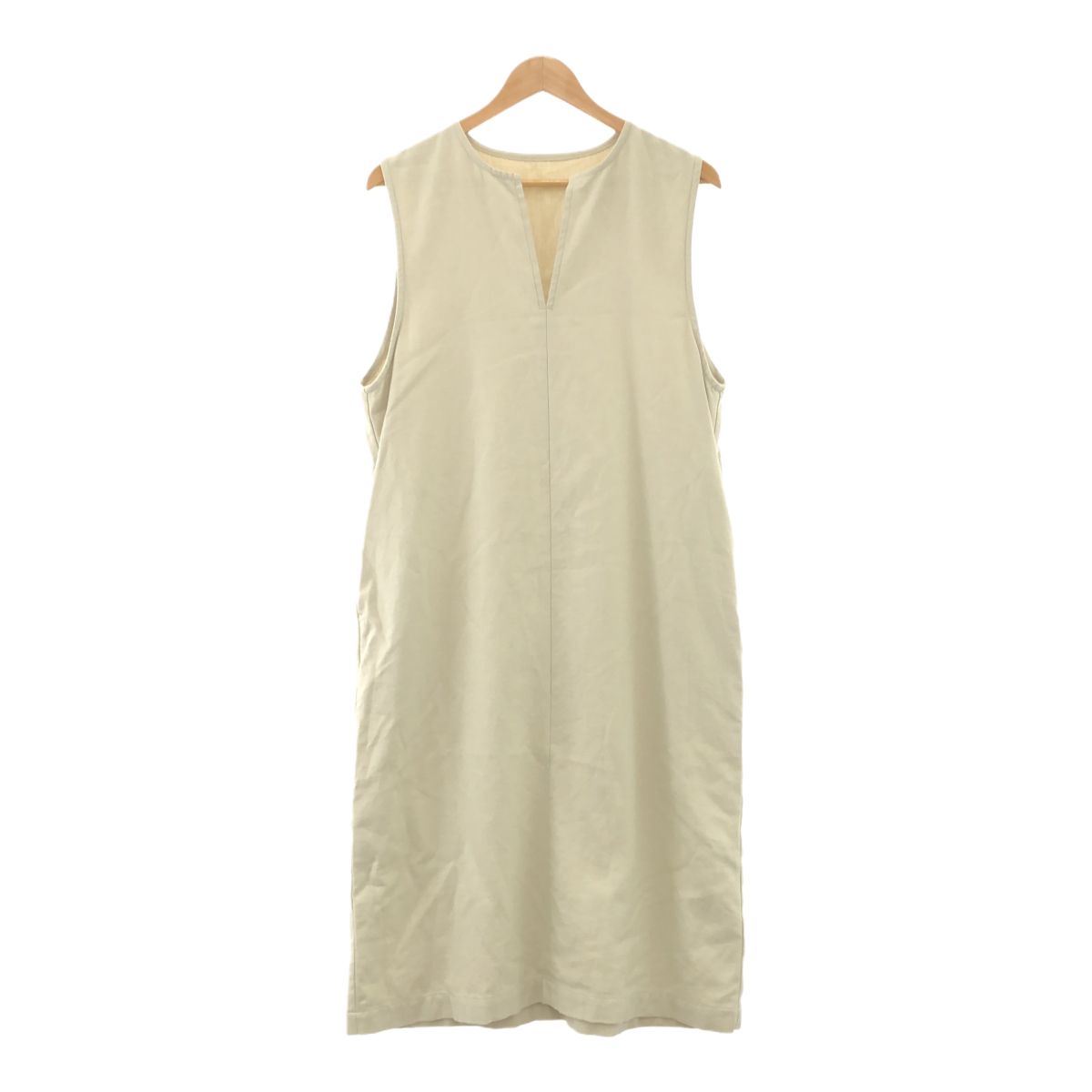 中川政七商店 綿麻のラチネ織 ワンピース ジャンパースカート  