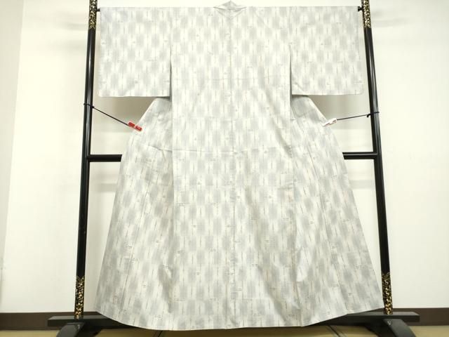 平和屋着物▽本場縞大島紬 単衣 縞 正絹 逸品 CAAV3688dy