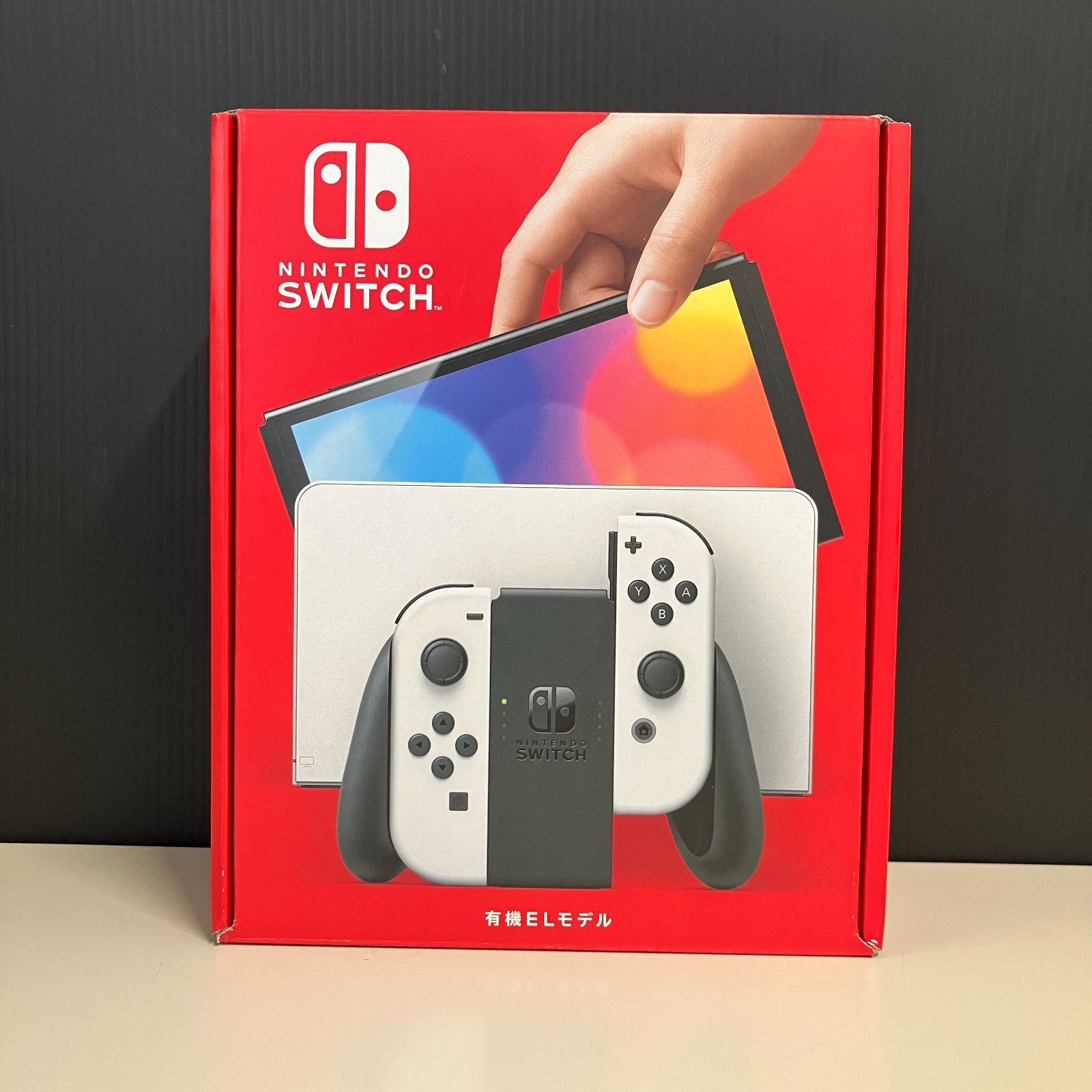 Joy-Conホワイト 【美品+ケース等】Switch本体有機EL irpods