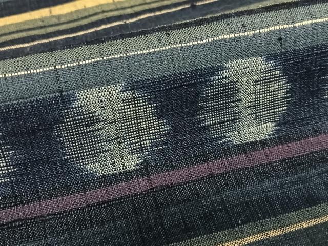 平和屋着物○上質な紬 横段丸文 正絹 逸品 AAAX0714zg - メルカリ