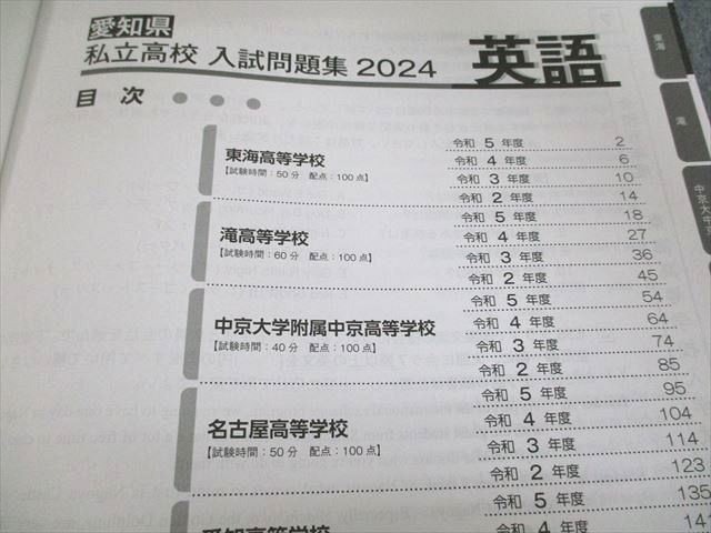 名進研 愛知県私立高校 入試問題集 英語 2024 021S2B - メルカリ