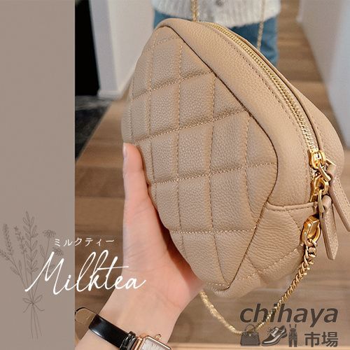 togoレザー ショルダーバッグ レディース 本革 小型 ミニバッグ