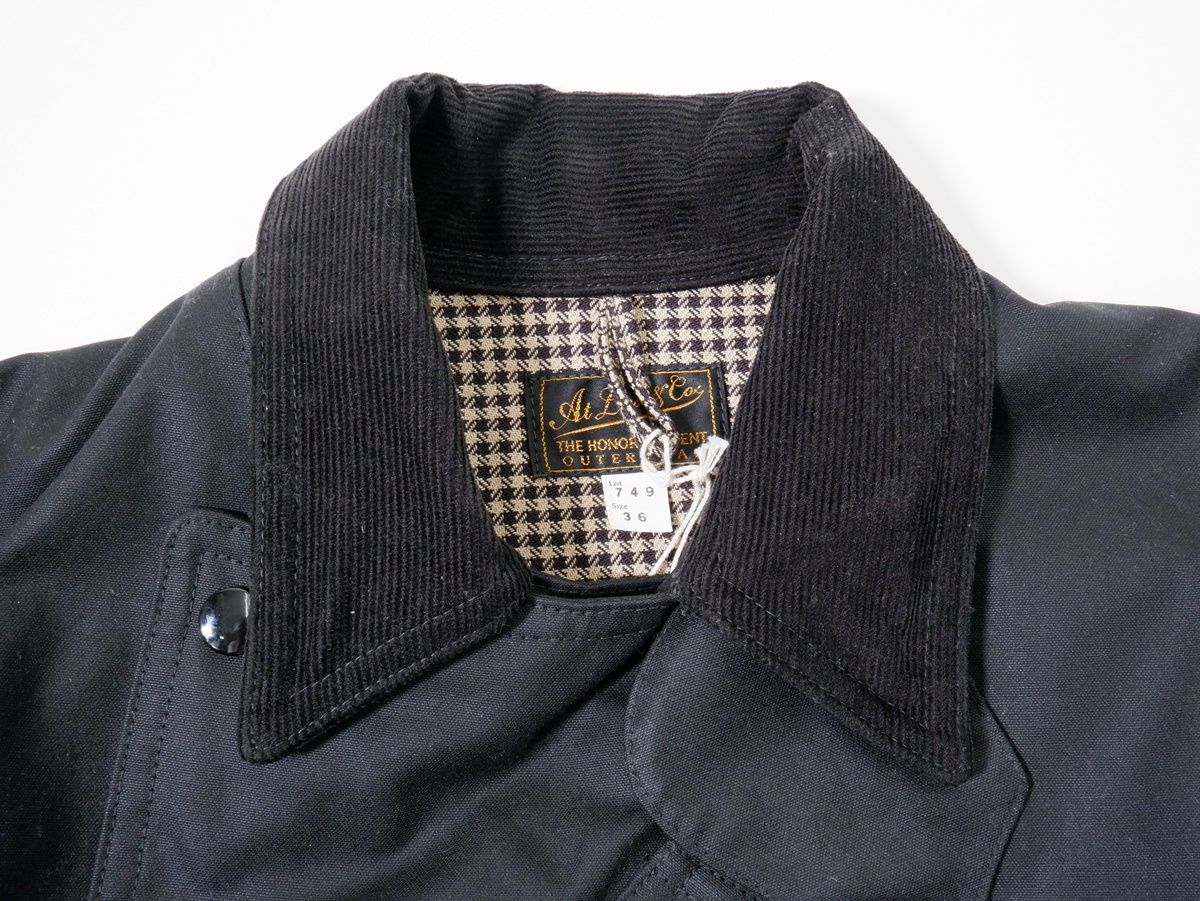 At Last ストームライダースジャケットオイルド オイルカーフ RAW BURST セミダブルライダースジャケット - BLACK