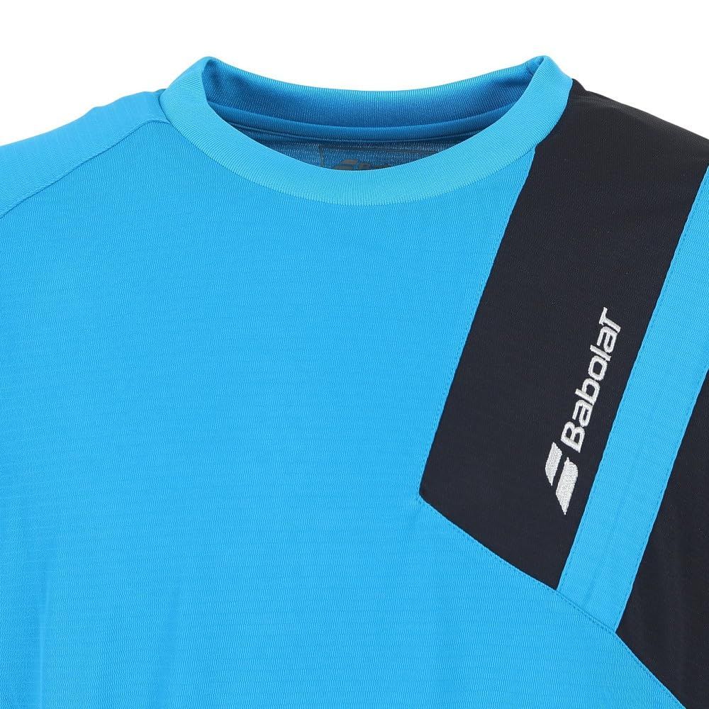 バボラ Babolat テニスウェア メンズ CLUB SHORT SLEEVE SHIRT ゲームシャツ BUG1311C-2022 2022SS【エントリー特典対象】 [BL00：ブルー] [M]
