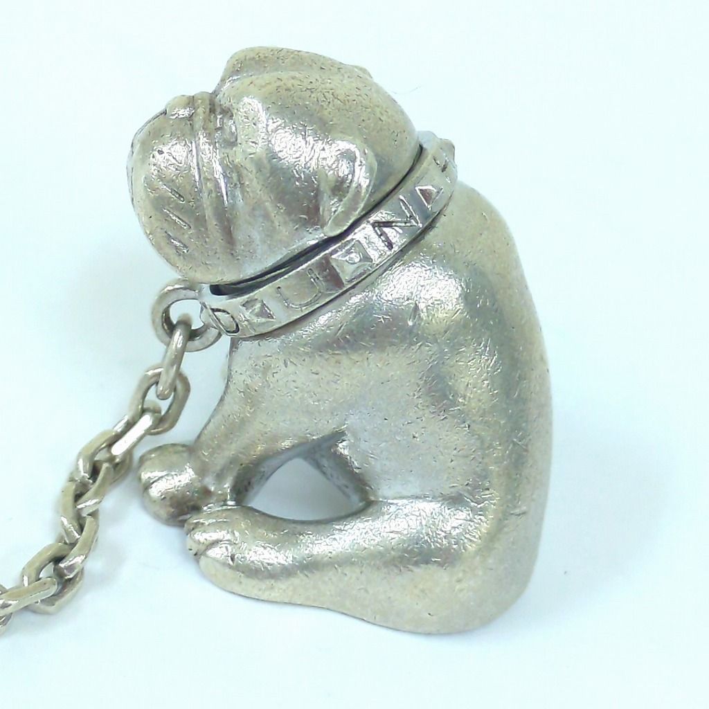 dunhill ダンヒル ブルドッグ キーホルダー キーリング シルバー925