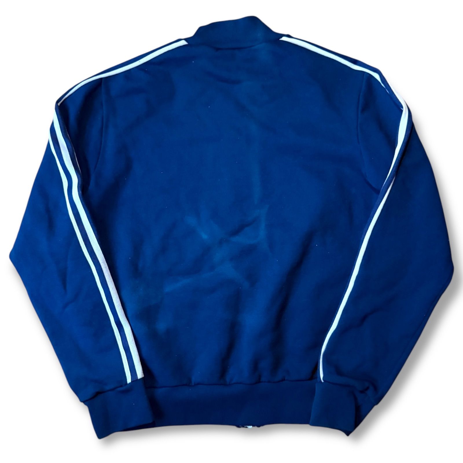 70sフランス製adidasアディダスATPトラックジャケットVENTEX短丈青 70-80s Vintage adidas Ventex ATP Track Jacket L