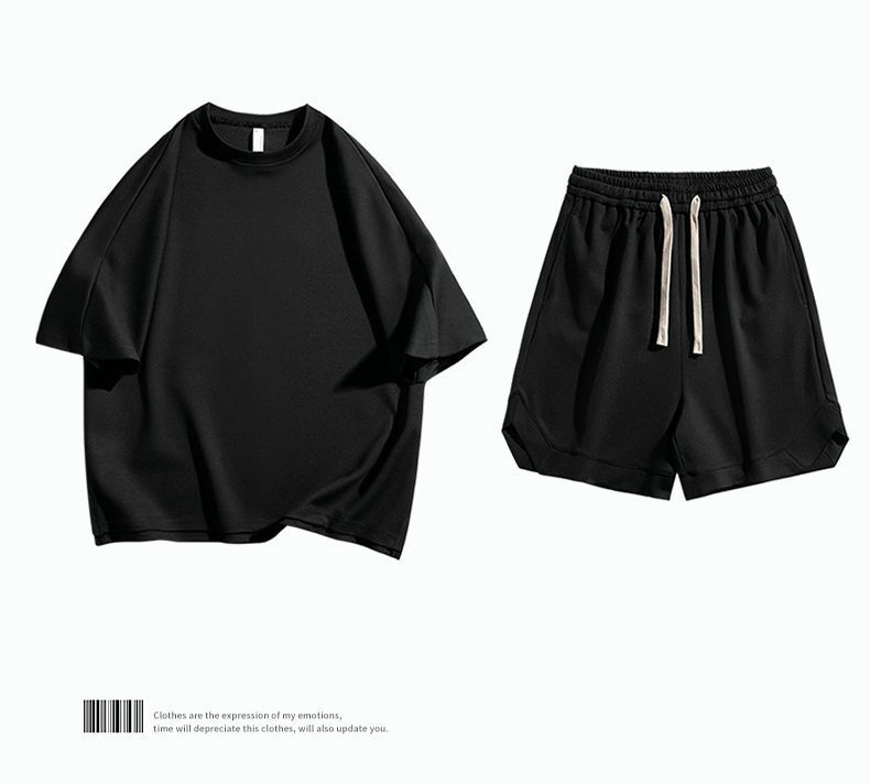 上下セット メンズ セットアップ 上下 ジャージ 半袖 無地 Tシャツ ショートパンツ ハーフパンツ 運動着 クルーネック ランニング ジョギング 夏 スポーツウェア カジュアル トレーニングウ