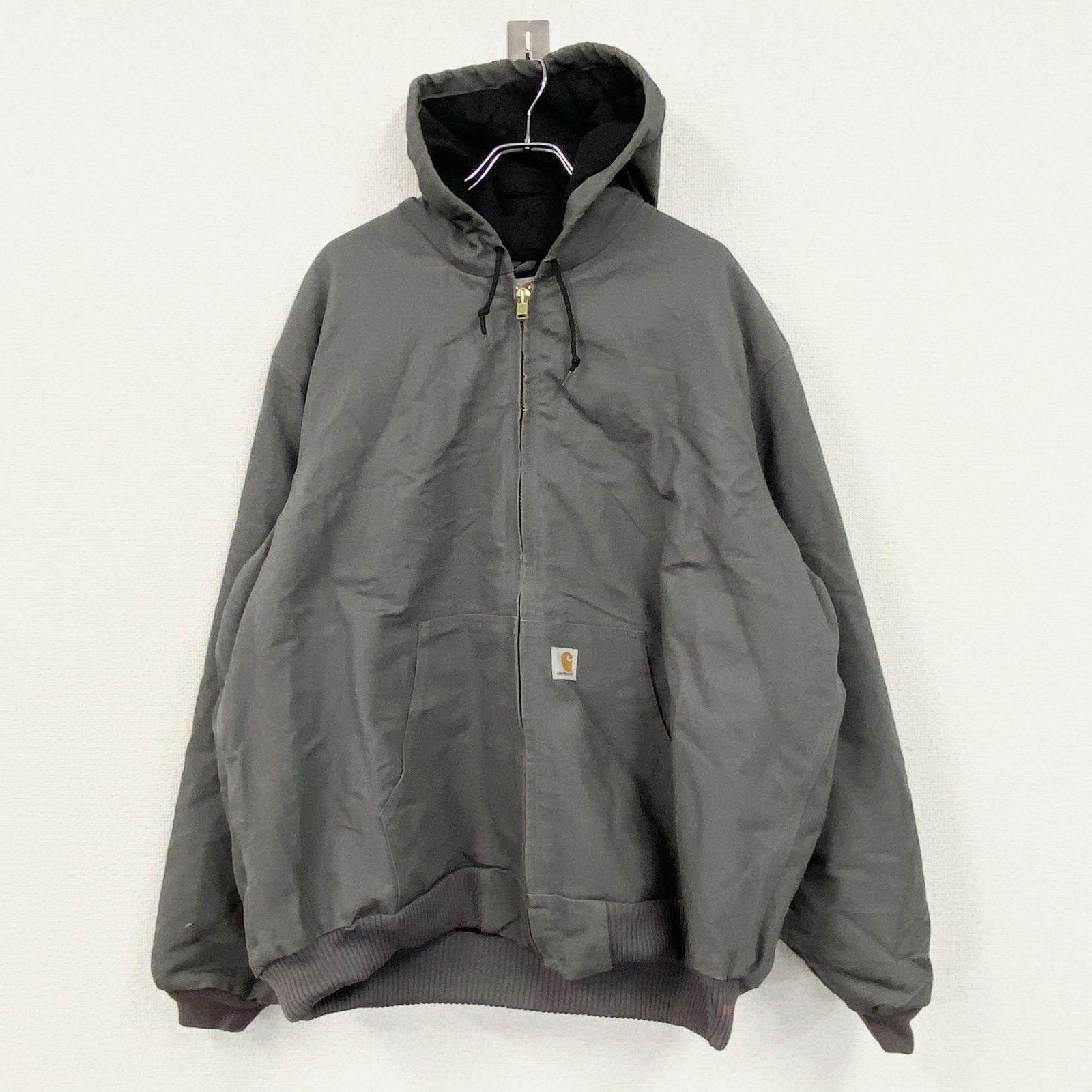 古着 Carhartt カーハート アクティブジャケット アクティブパーカー ダック地 グレー 2XLサイズ