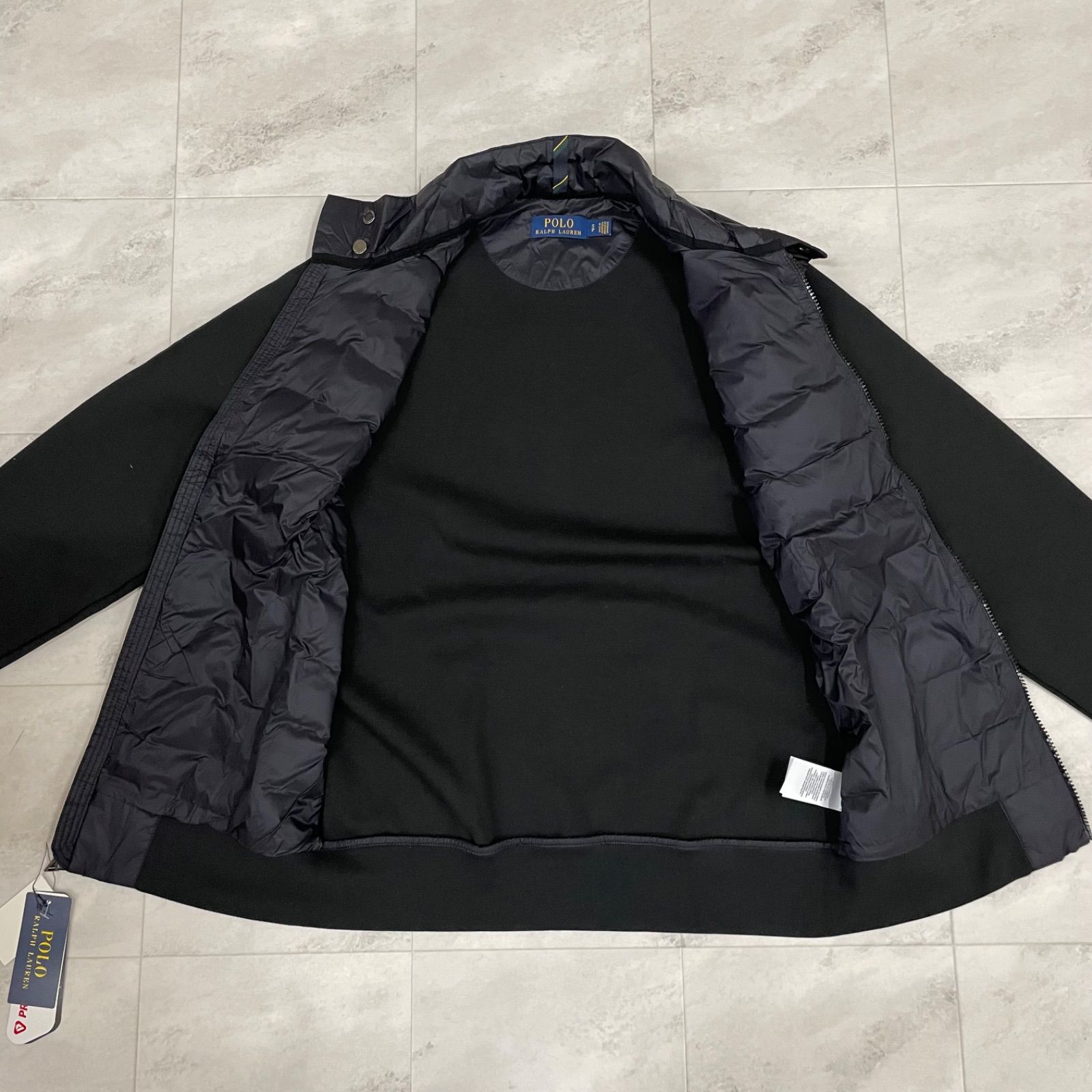 ◾︎ POLO RALPH LAUREN ラルフローレン ハイブリッドダウン ジャケット SP ブラック KANDAIZUMI_COM