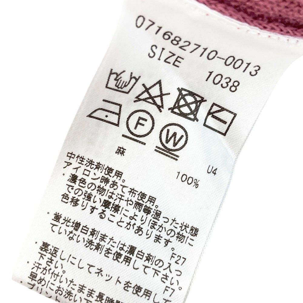 サイズ：38 ZOY ゾーイ 071682710 ニットベスト 麻 ピンク系