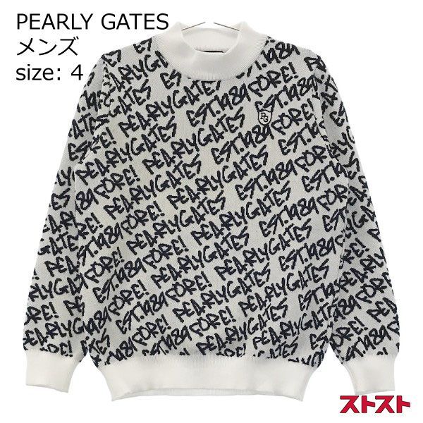 PEARLY GATES パーリーゲイツ ウール混モックネックニットセーター 4 