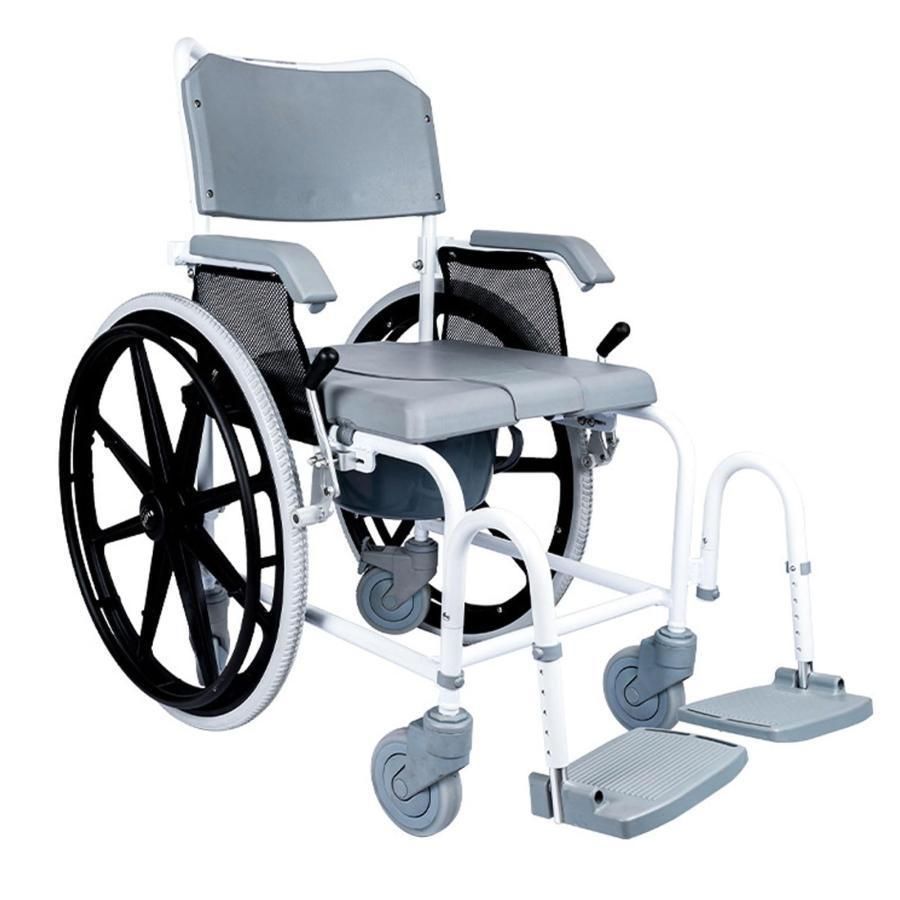 人気推薦◆多機能車椅子 3 In 1 軽量自走式アルミニウム合金車椅子 ブレーキ付き 取り外し なフットレストと頑丈なホイール 屋内および