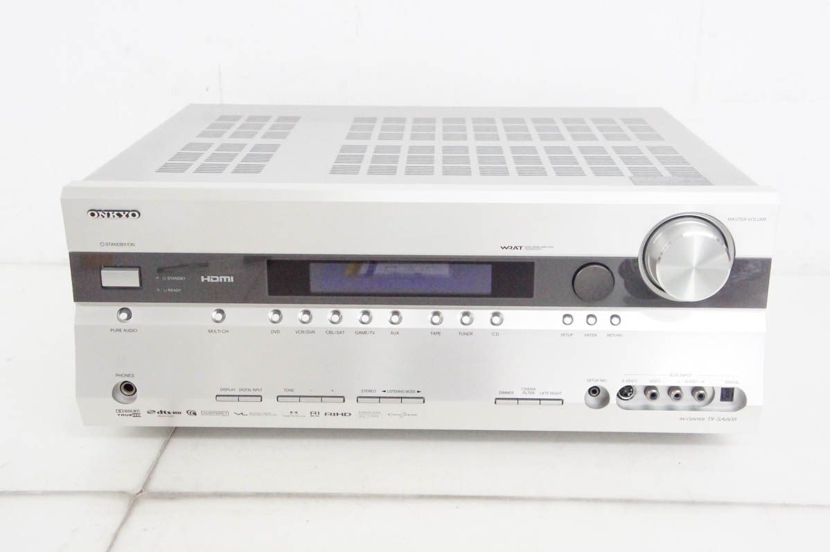 164　美品！ONKYO オンキョー AVアンプ TX-SA605 Amazon.co.jp: ONKYO AVセンター 185W×7ch TX-SA605(S) シルバー