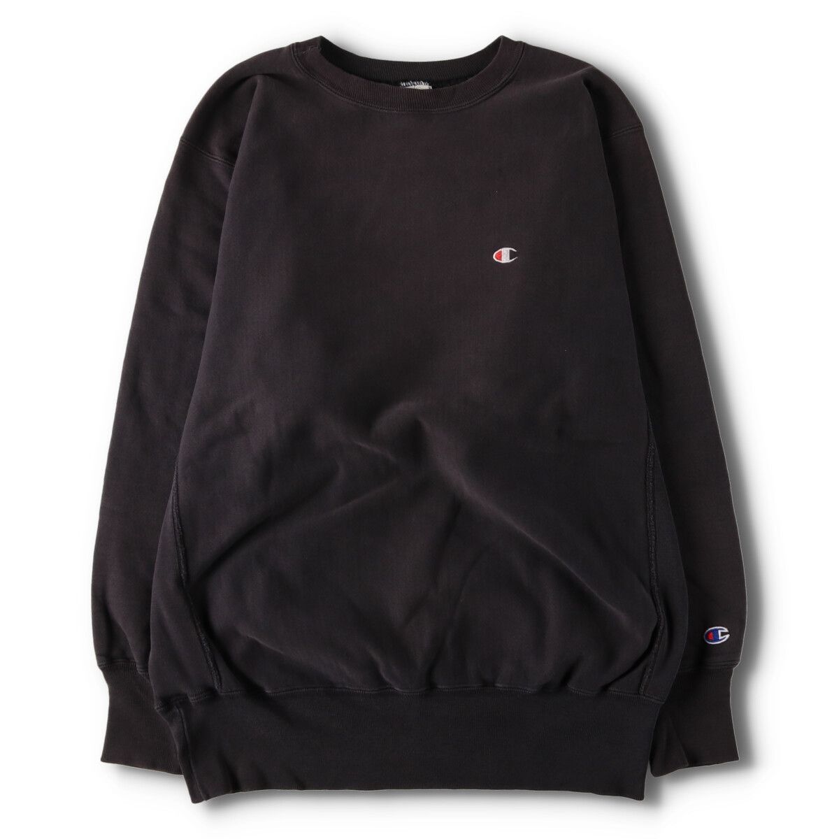 古着 90年代 チャンピオン Champion REVERSE WEAVE リバースウィーブ 刺繍タグ ワンポイントロゴスウェットシャツ トレーナー/evb006405