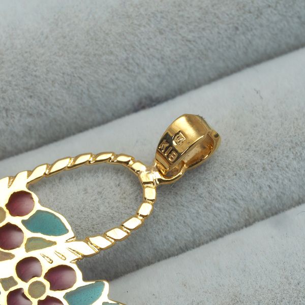 ミキモト 18k 花かごペンダント