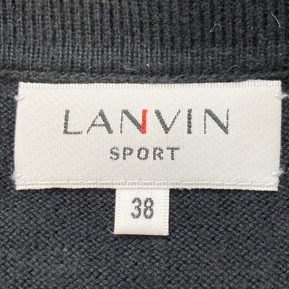 サイズ：38 LANVIN SPORT ランバン スポール  ノースリーブワンピース 切替  ブラック系 [240101431882] ゴルフウェア レディース ストスト サイズ：38 LANVIN SPORT ランバン スポール ノースリーブ