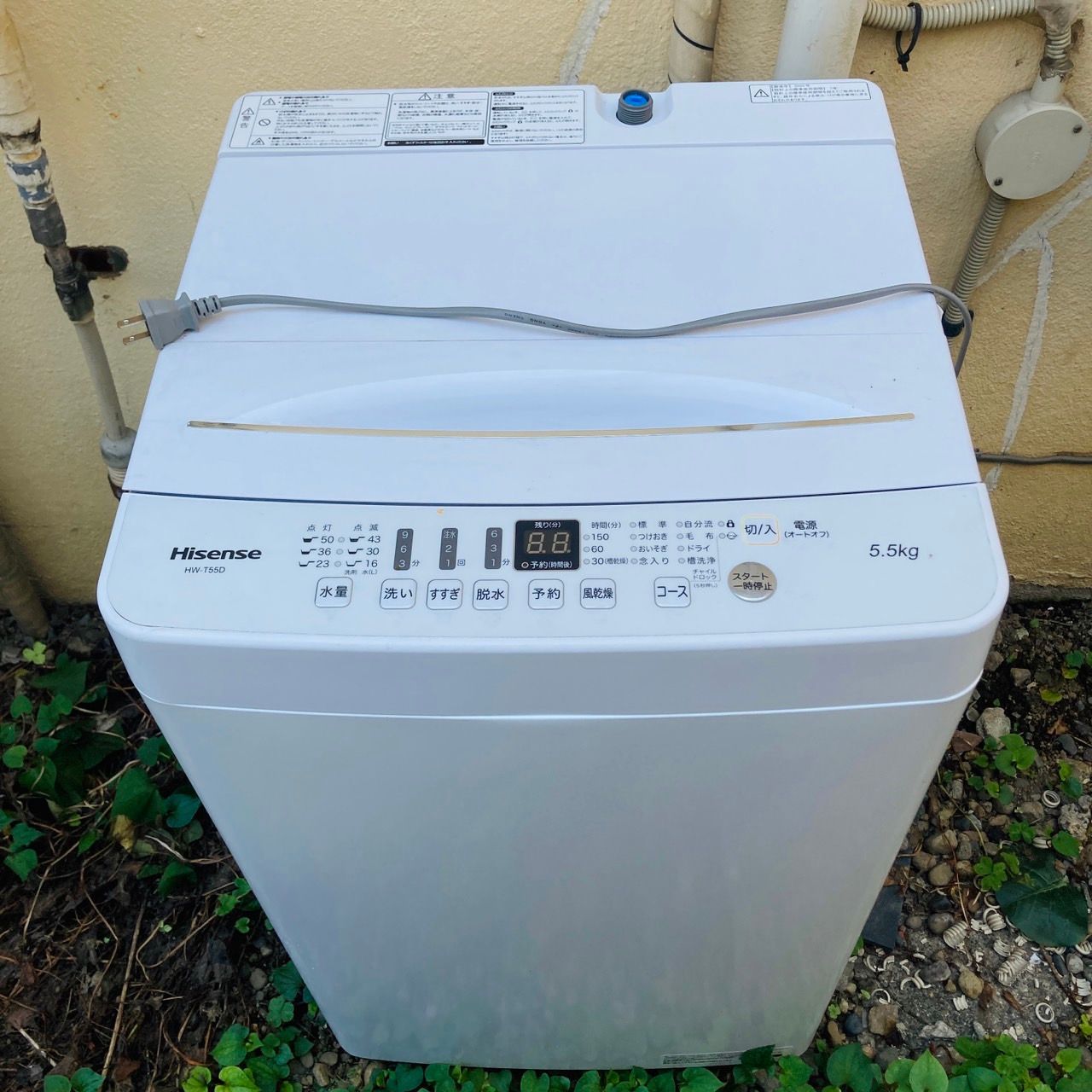激安 縦型洗濯機 Hisense 2020年 5.5kgHW-T55D Hisense 洗濯機 HW-T55D 5.5㎏ 2020年製 ハイセンス 縦型 激安 縦型