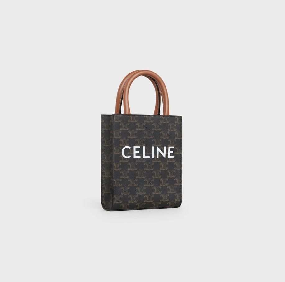 新品 CELINE ミニ バーティカル トリオンフ キャンバス カバ セリーヌ