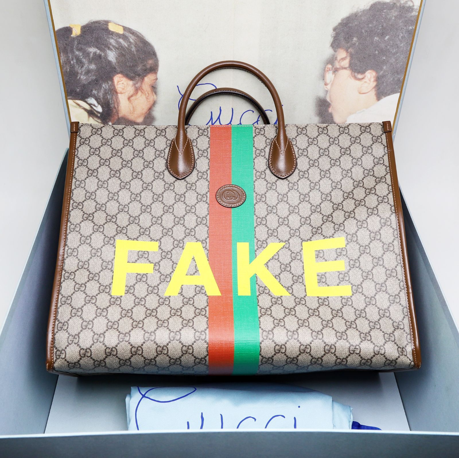 GUCCI トートバッグ GGスプリーム シェリーライン ビンテージ