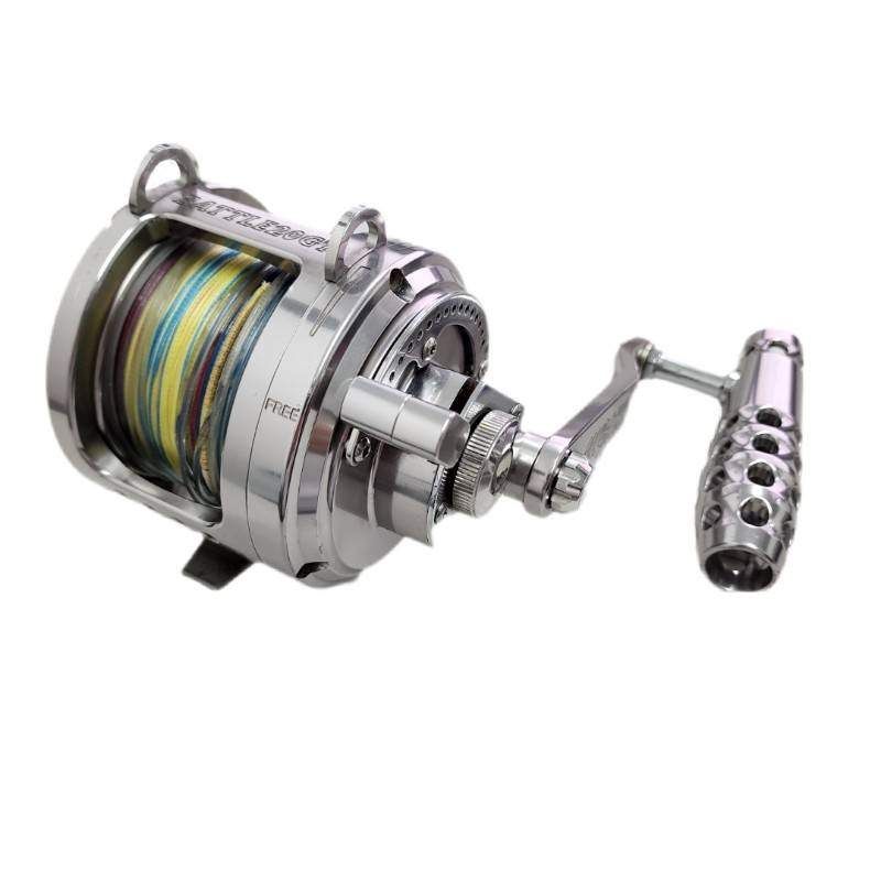 アリゲーター技研 ALLIGATOR BATTLE 20GT 大型両軸リール シルバー 釣り具用品 ケース付属 22509K277
