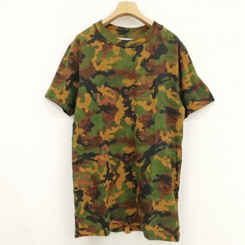 オフホワイト OFF WHITE OMAA027R20185016 Camouflage Print T