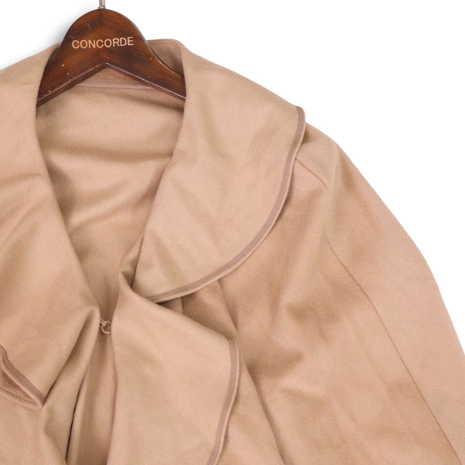 TO BE CHIC トゥービーシック 秋冬 フリル♪ ウール カシミヤ ケープ コート ポンチョ Sz.F レディース