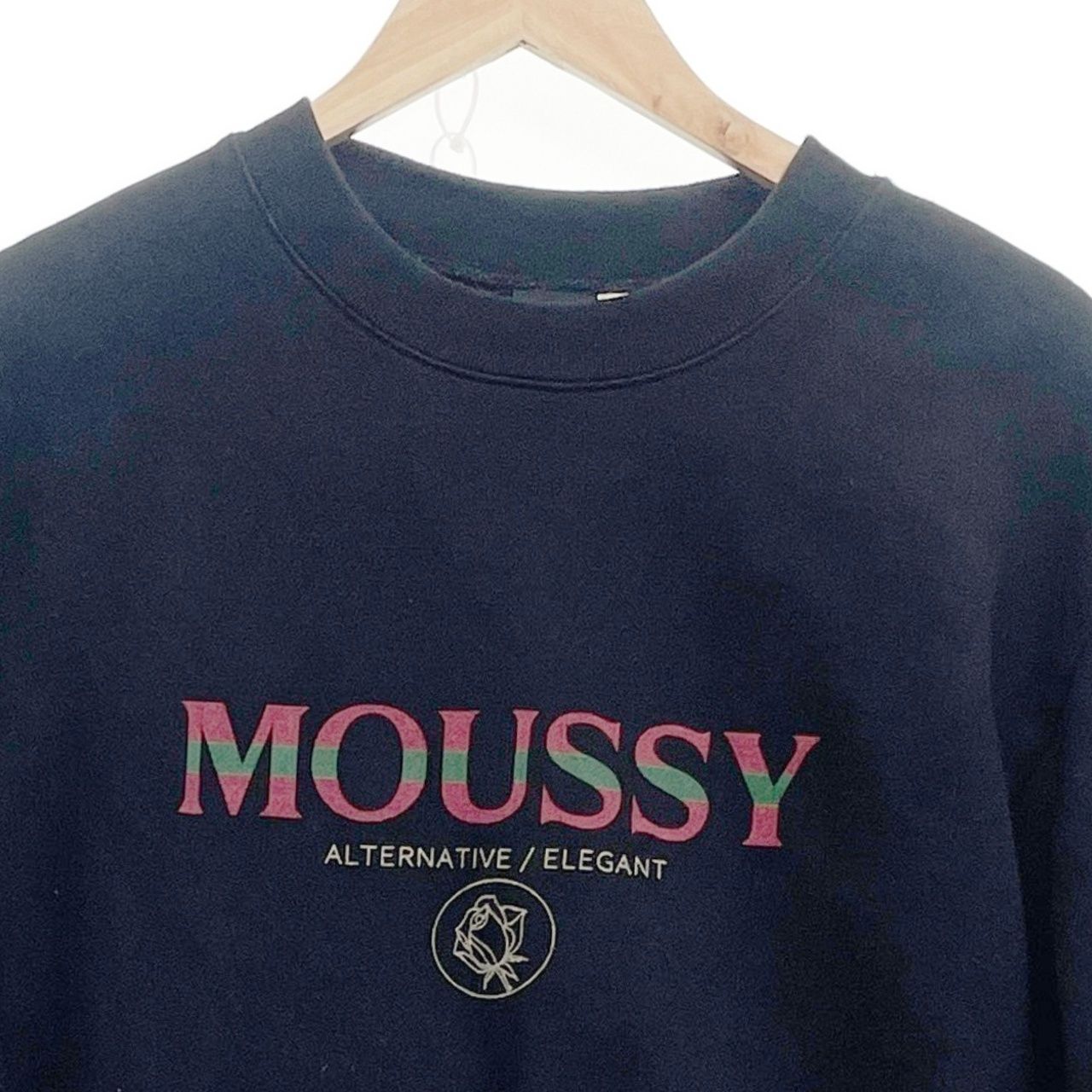 フリーサイズ】moussy マウジー 裏起毛トレーナー スウェット