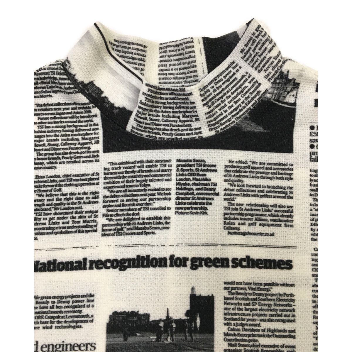 St.Andrews - coco 中古 セントアンドリュース StANDREWS レディース 半袖ポロシャツ S 黒 春夏素材 ストライプ St.Andrews - coco 中古 セントアンドリュース StANDREWS