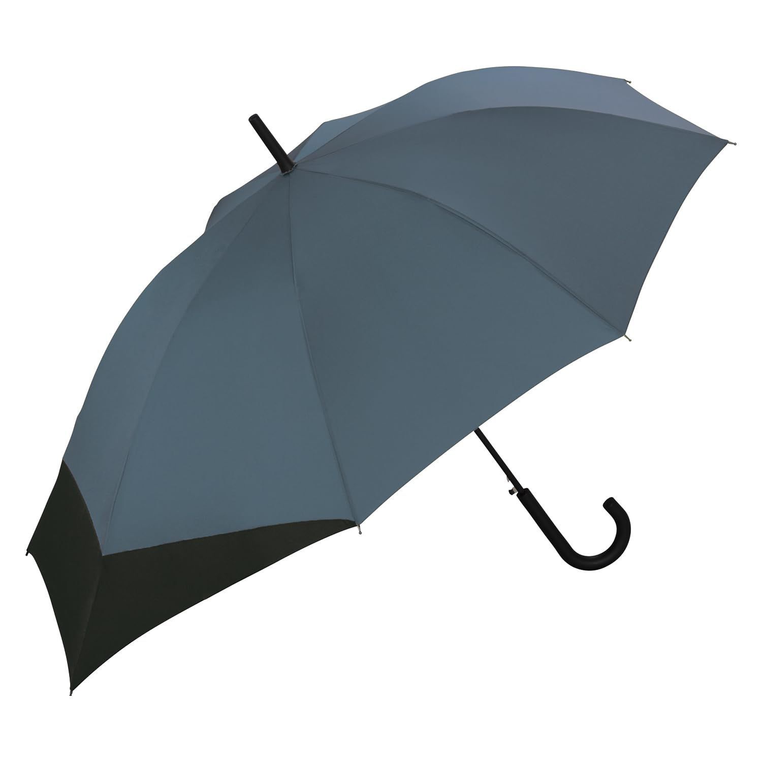 『在庫処分』濡れない バックパック 後ろが長い リュック 通勤 ジャンプ 大きい 通学 60cm 晴雨兼用 男性 メンズ 女性 長傘 ブルーグレー×ブラック シンプル PROTECT おしゃれ BACK 雨傘 UX04-969-001