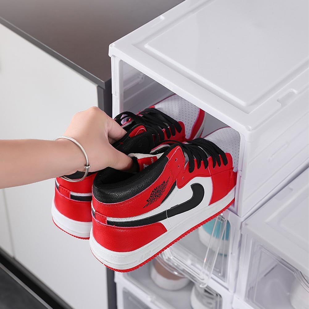 ️大特価️ スニーカーボックス シューズ 収納 プラスチック 透明 大容量 ｜シューズボックス シューズケース スニーカー 収納 靴収納