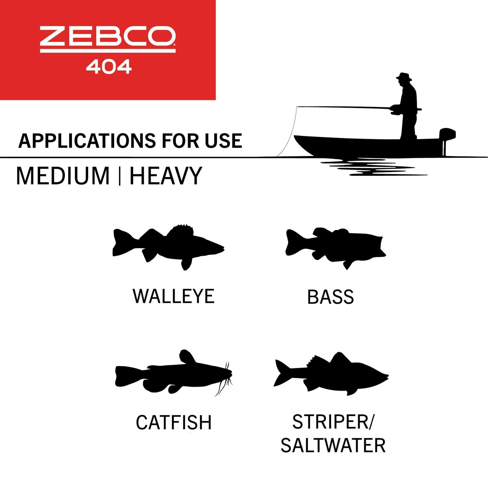 Zebco 404 スピンキャストフィッシングリール サイズ40リール 右手 