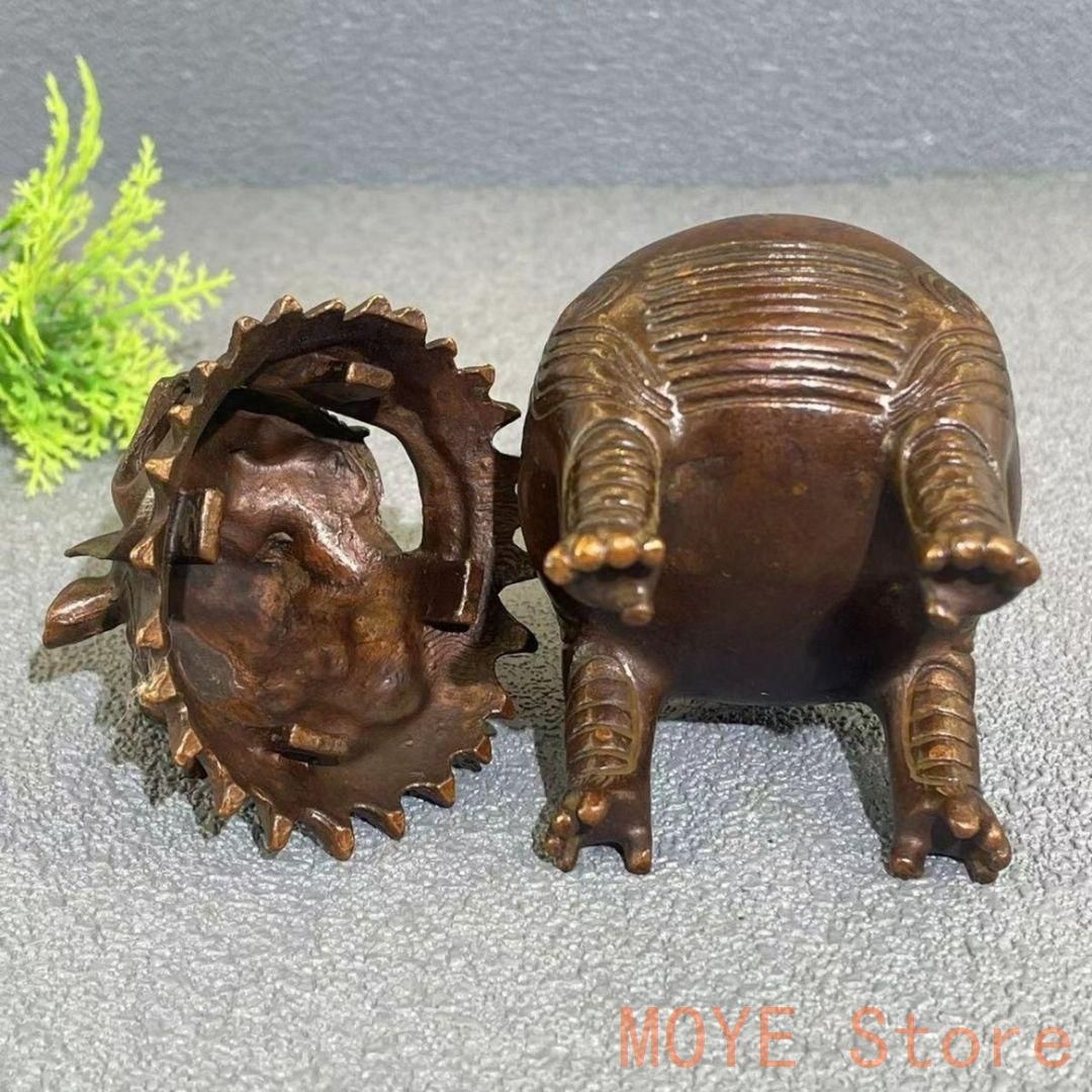 香炉 銅製 竹紋 神獣耳 熏香炉 仏具 茶道 賞物 置物 希少珍品