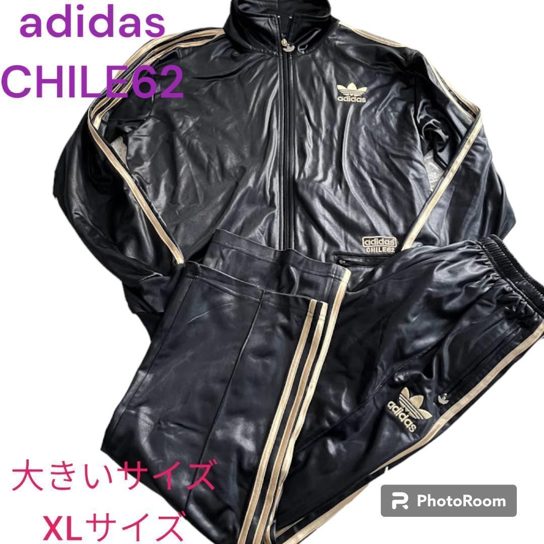 ヨーロッパ限定 adidas CHILE62 中綿ジャケット 金刺繍ロゴ 3本線