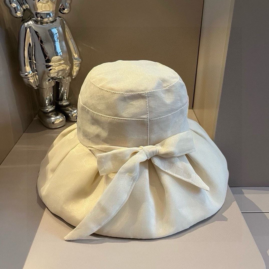 シャネル バタフライブーケ帽子｜ オーガンジー素材とレースハーフムーンデザイン 頭周り 57cm -MM輸入1
