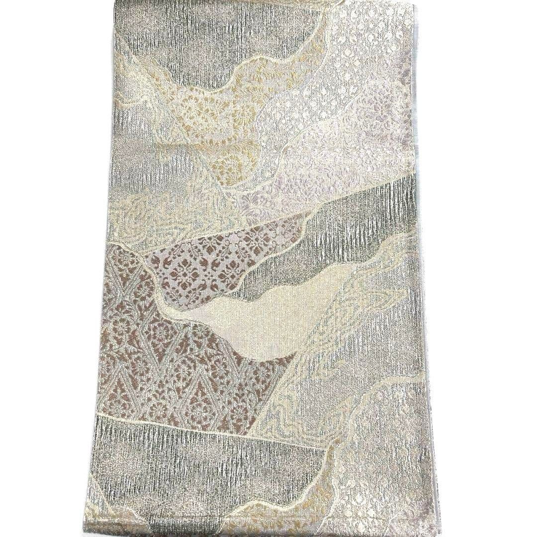 ブランド帯 裂取文様 花菱 花模様 袋帯 着物 022 a p - メルカリ