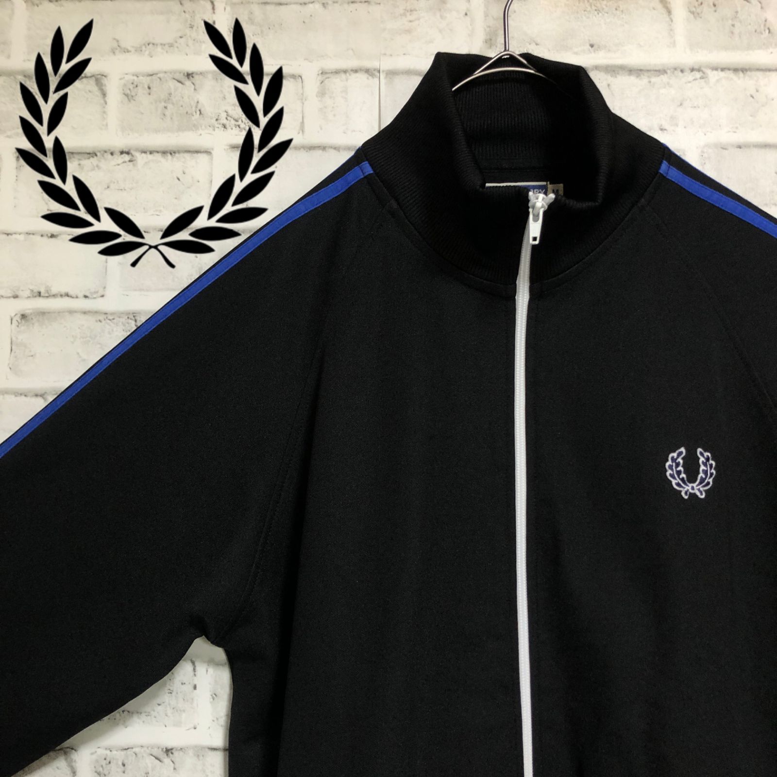 【美品】フレッドペリー　トラックジャケット　月桂樹　M ブラック FRED PERRY - 【希少】FRED PERRY フレッドペリー トラック