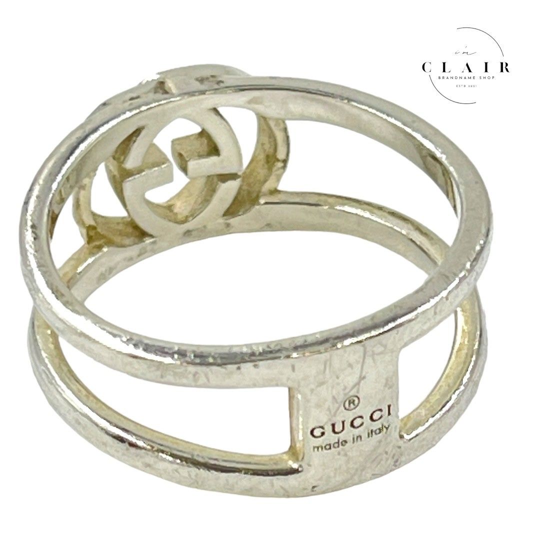 極美品♡GUCCI インターロッキングG SV925 ブリットリング 21 GUCCI グッチ インターロッキングG SV925 ブリットリング 指輪