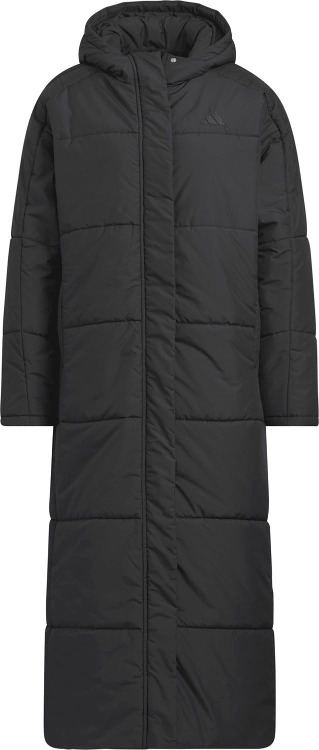 アディダス adidas PADロングコート レディース 女性 ウィメンズ アウター 上着 ジャンパー 防寒着 スタイリッシュ 上品 シンプル ルーズフィット ウルトラロング丈 SX613 KA0968 ブラック ブラック