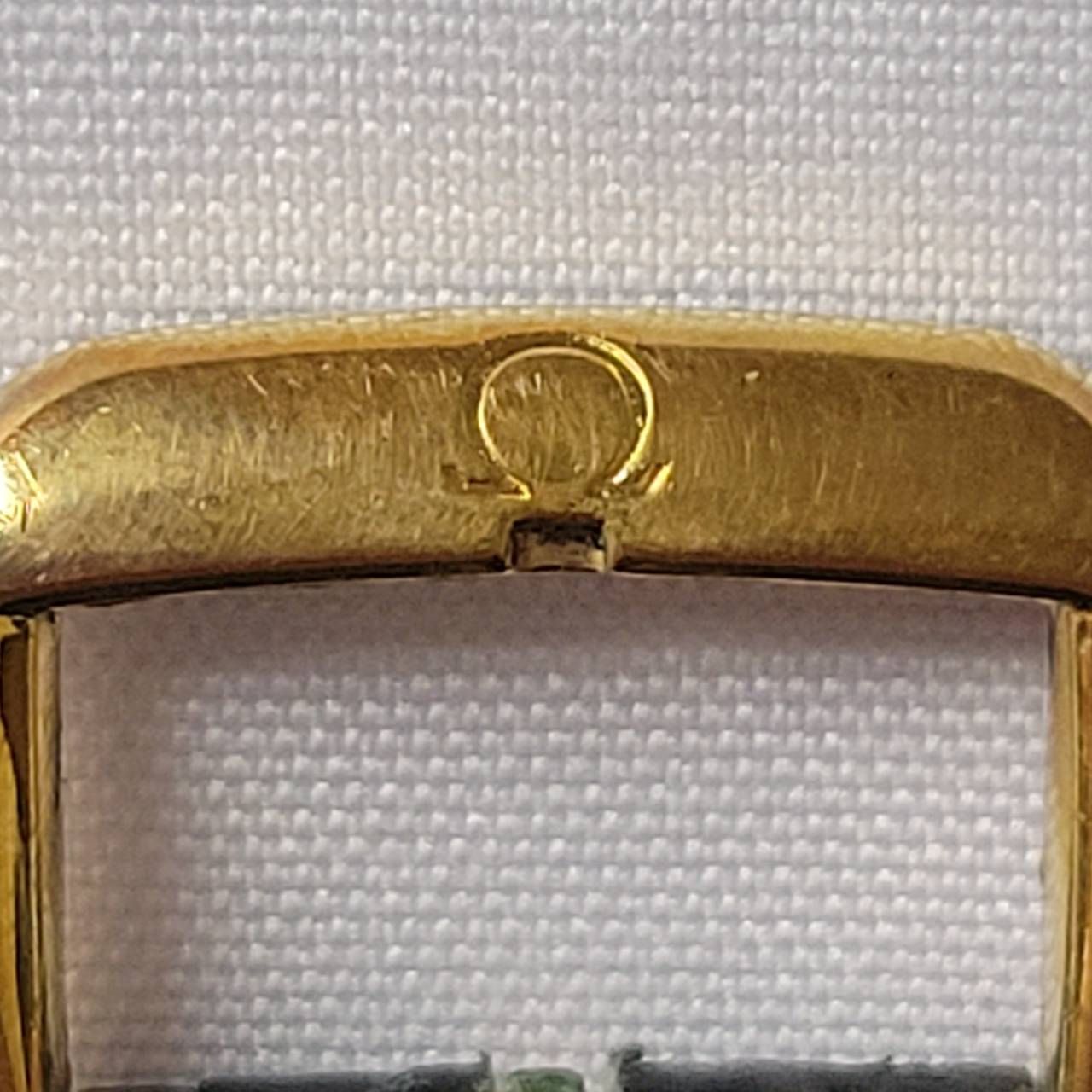  オメガ デビル スクエア OMEGA Deville 腕時計 時計 メンズ クオーツ ゴールド デヴィル レザー 文字盤 手巻き時計 腕時計(アナログ)