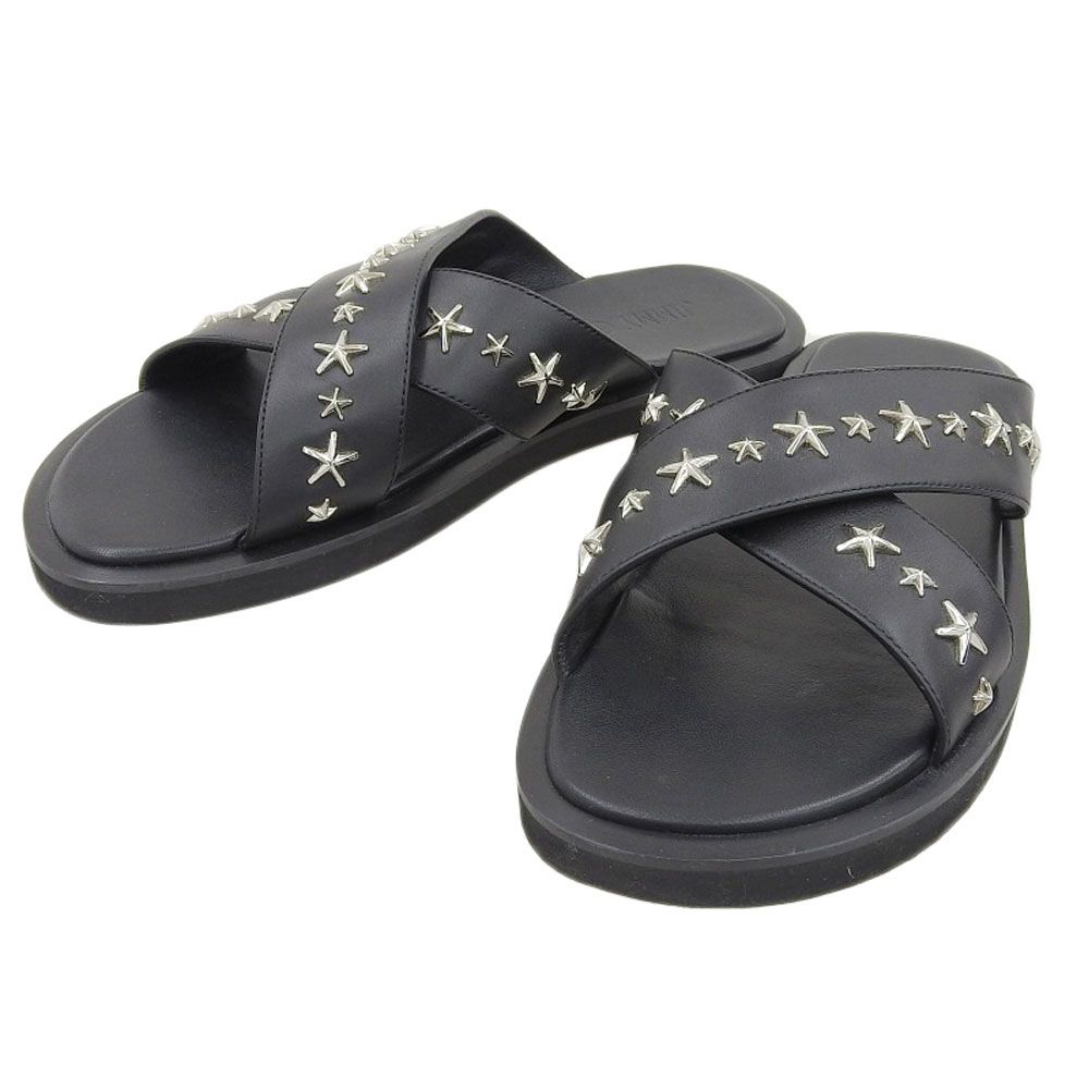 美品 JIMMY CHOO ジミーチュウ スター スタッズ装飾 クロス